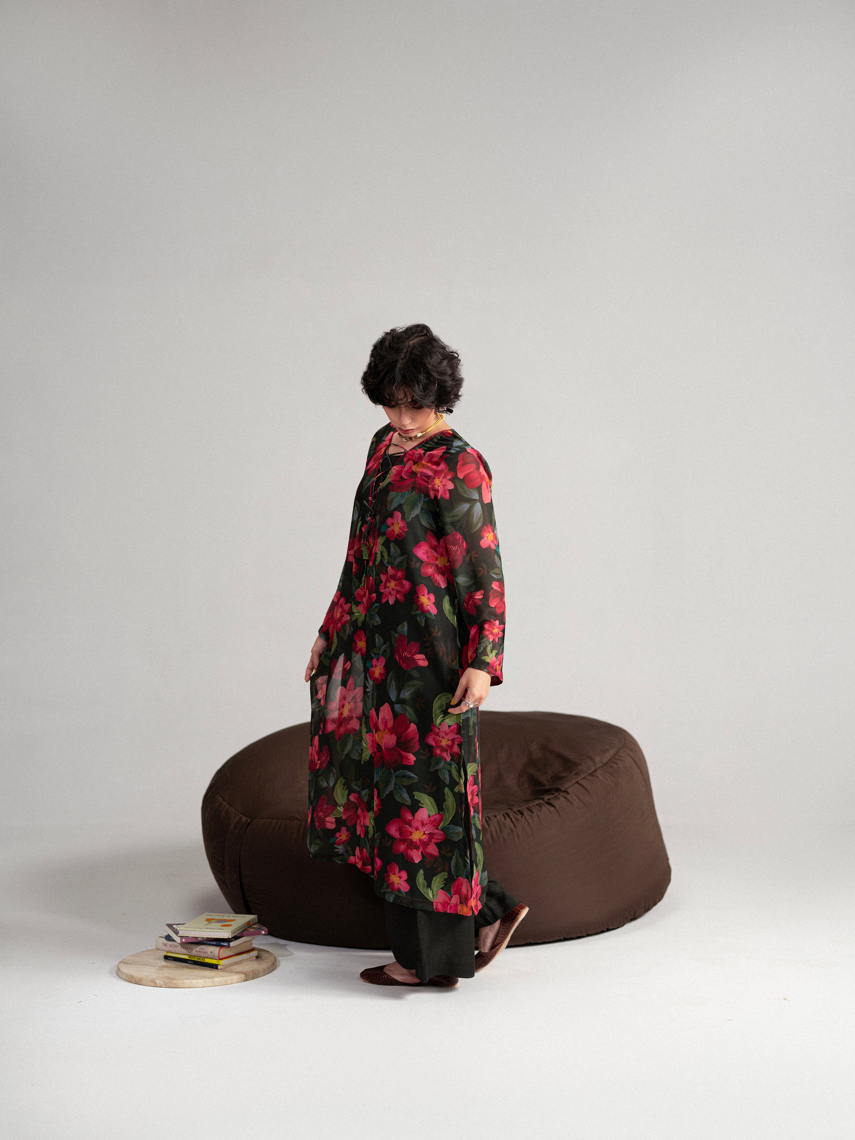 Dark Floral - 3 Pc Set