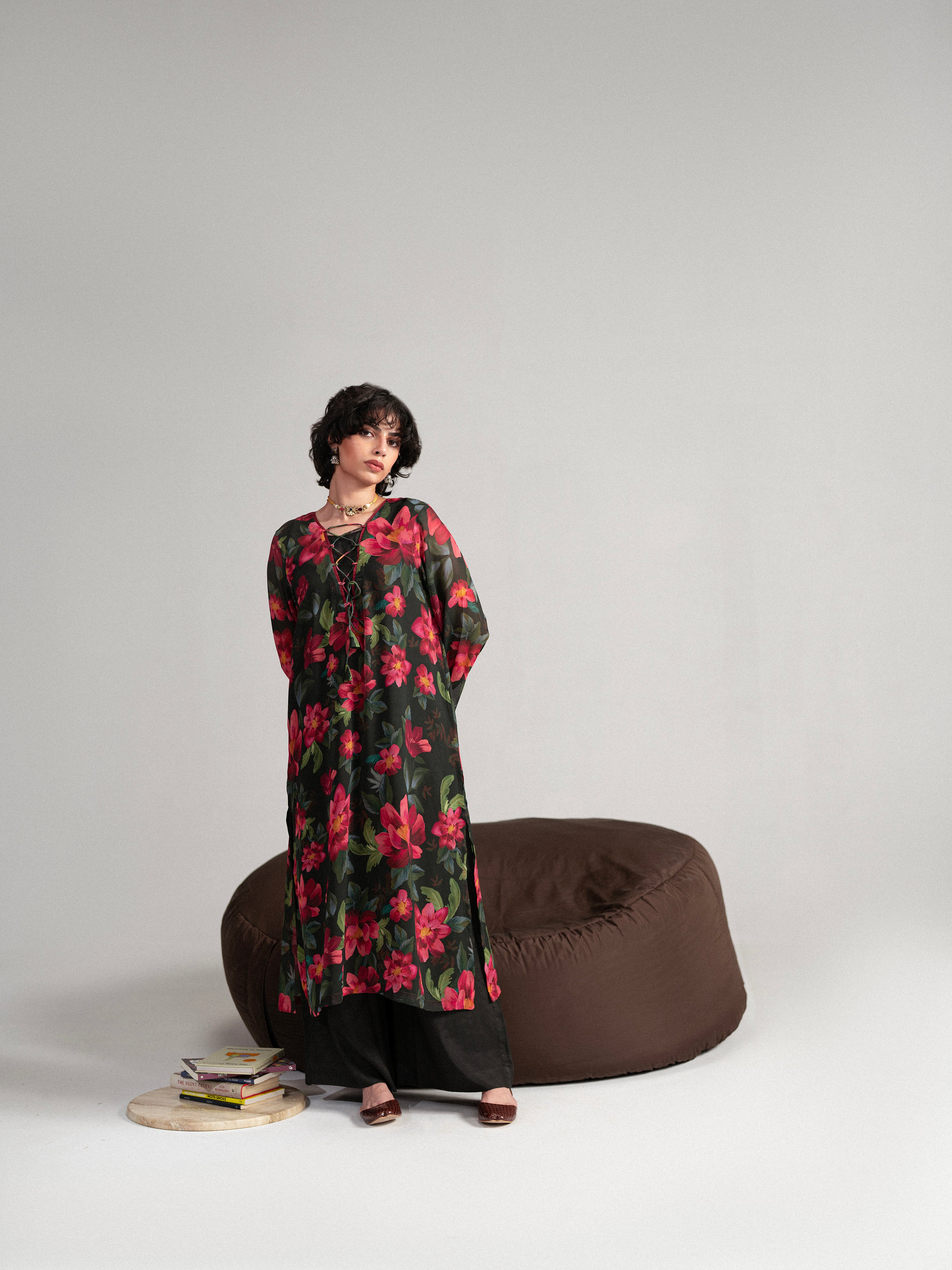 Dark Floral - 3 Pc Set