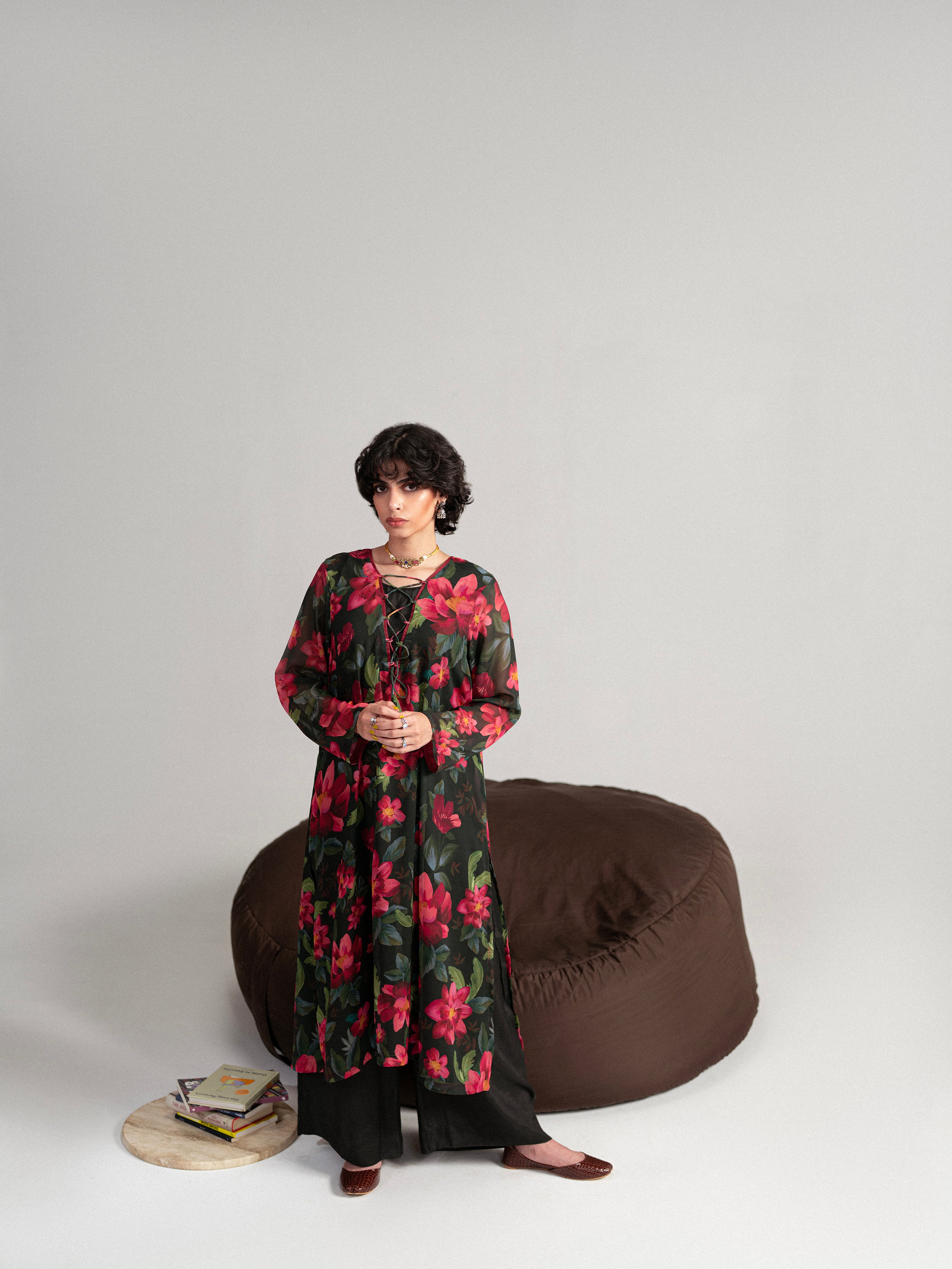 Dark Floral - 3 Pc Set