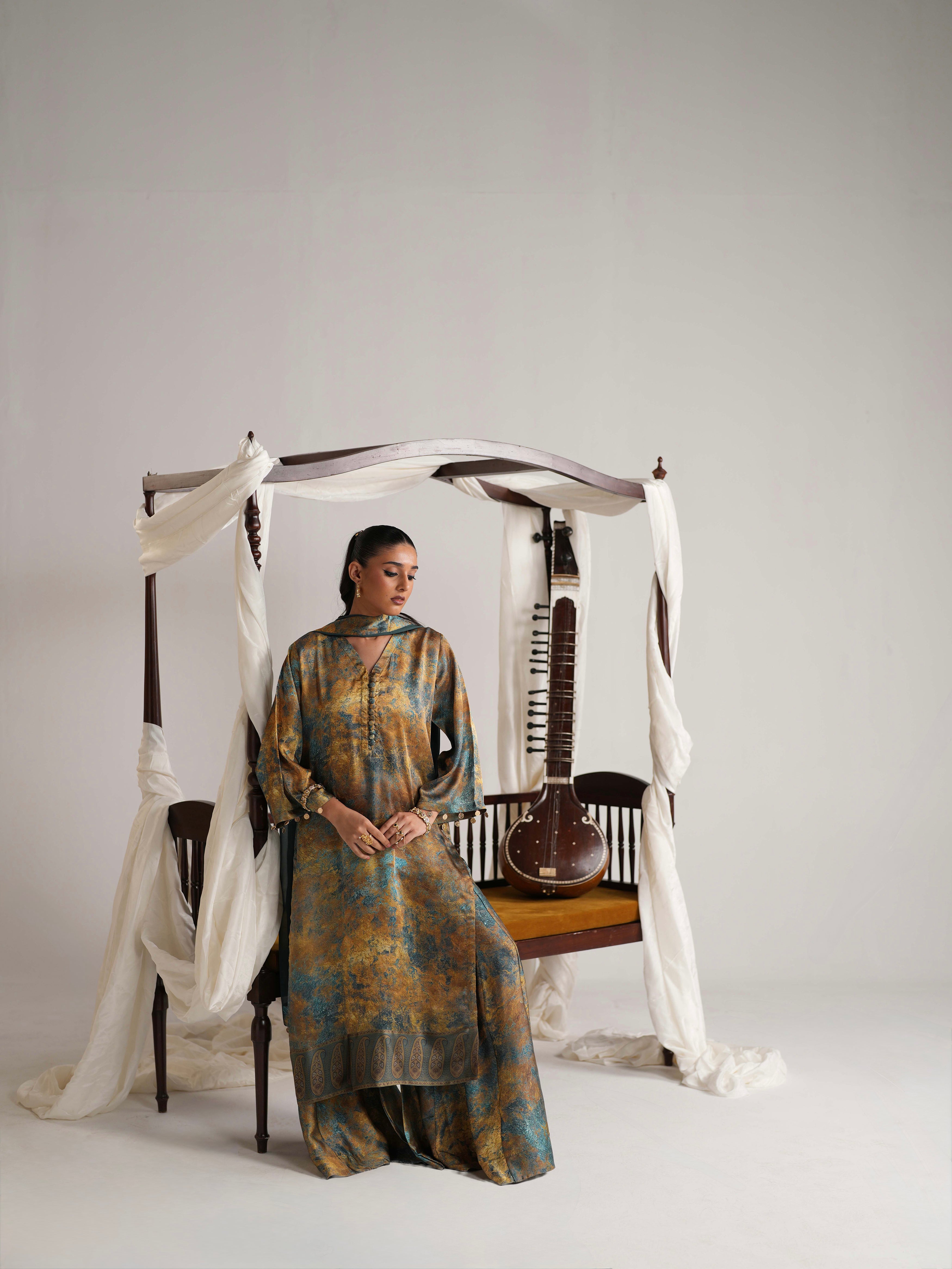 Molten Teal 3 Pcs Set