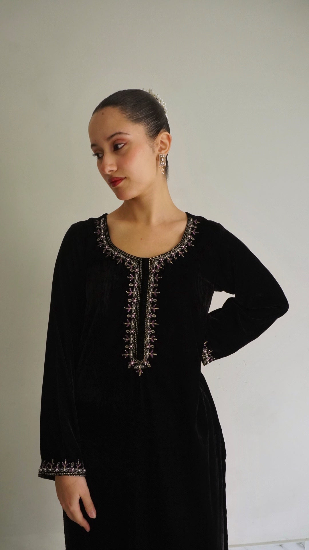 Jannat Velvet 3 Pcs Set