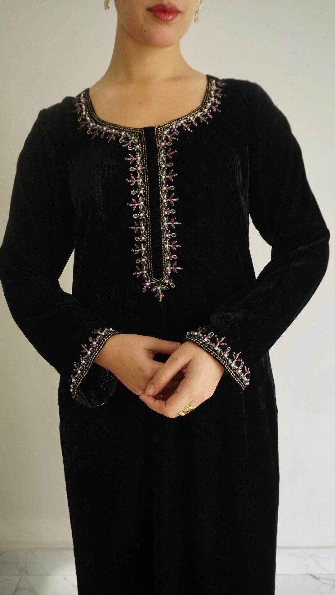 Jannat Velvet 3 Pcs Set