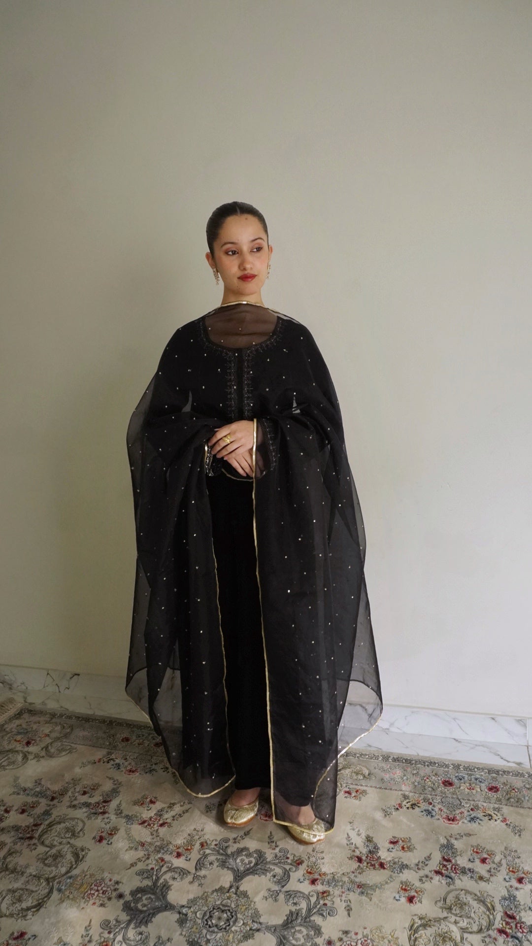 Jannat Velvet 3 Pcs Set