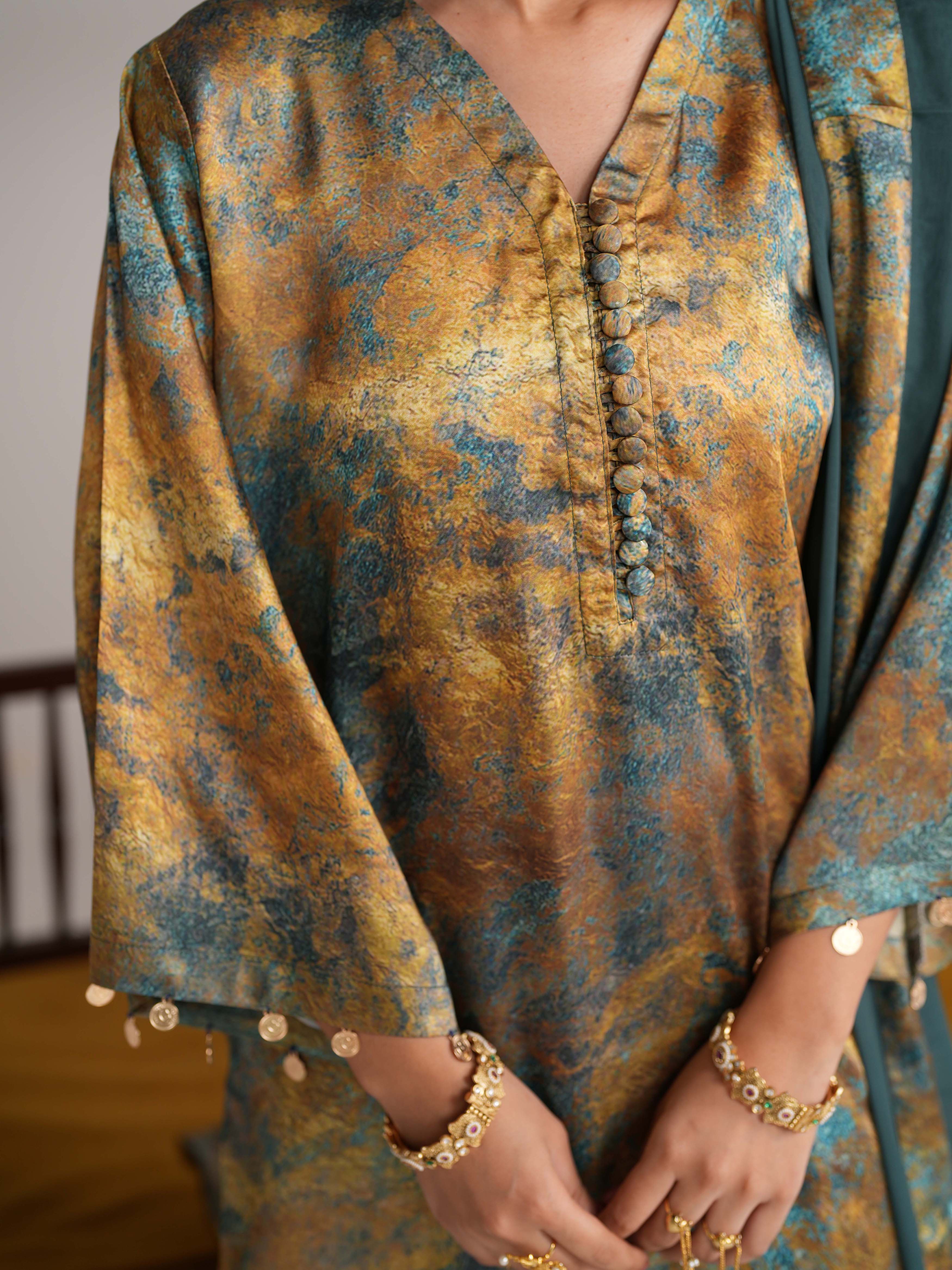 Molten Teal 3 Pcs Set